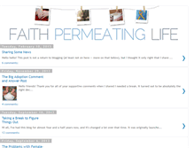 Tablet Screenshot of faithpermeatinglife.com